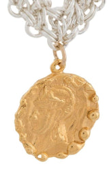  Alighieri24K Gold-Plated Woven Tapestry Amulet Necklace - Runway Catalog