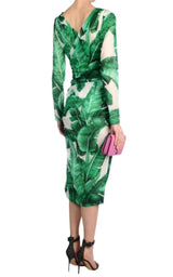  Dolce & GabbanaBanana Leaf-print Embellished Dress - Runway Catalog