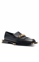  BalmainBlack Tomi Leather Loafers - Runway Catalog