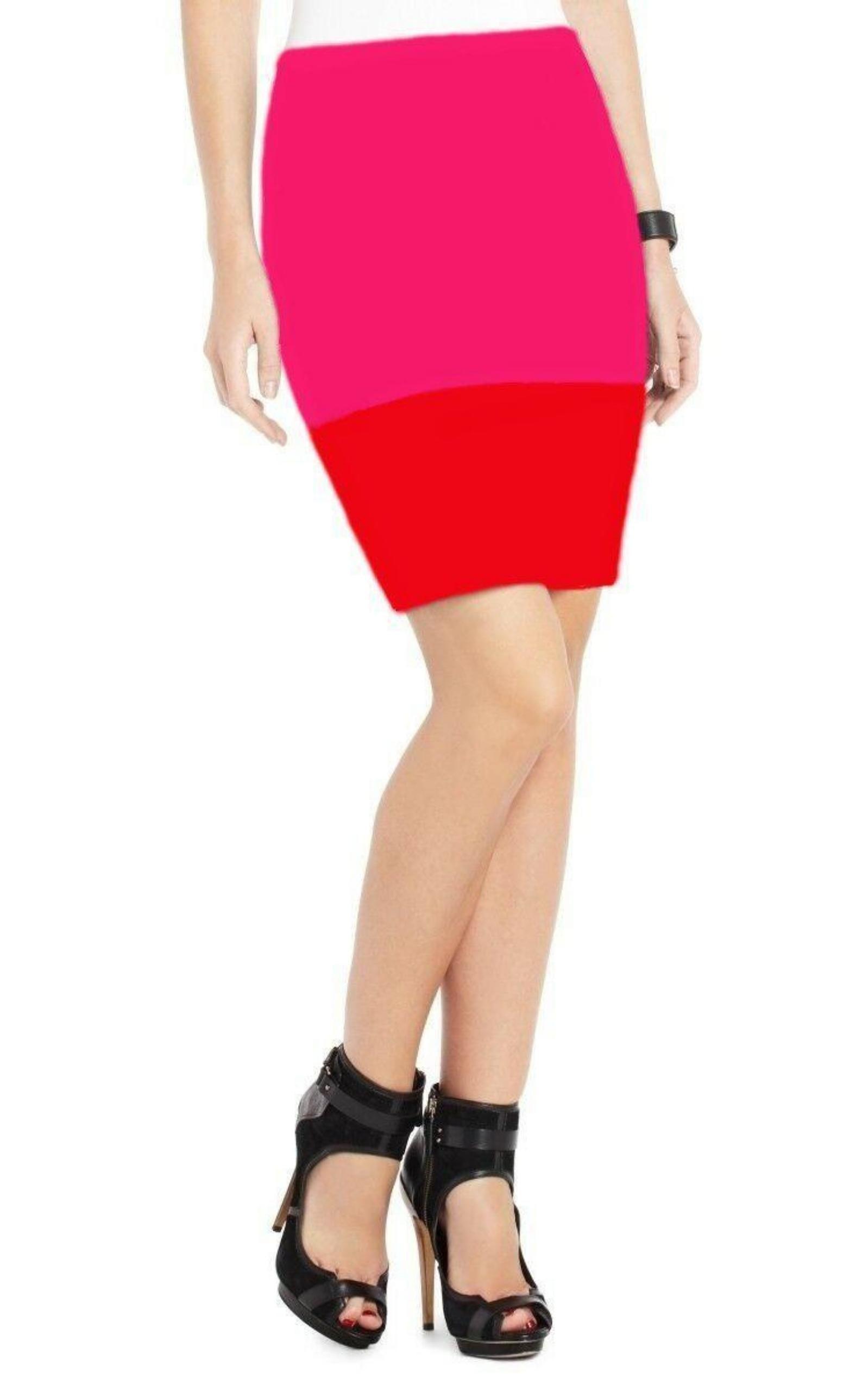  BCBGMAXAZRIAColor Block Scarlett Pencil Skirt - Runway Catalog