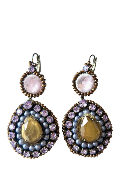  Satellite ParisCrystal Embellished Earrings - Runway Catalog