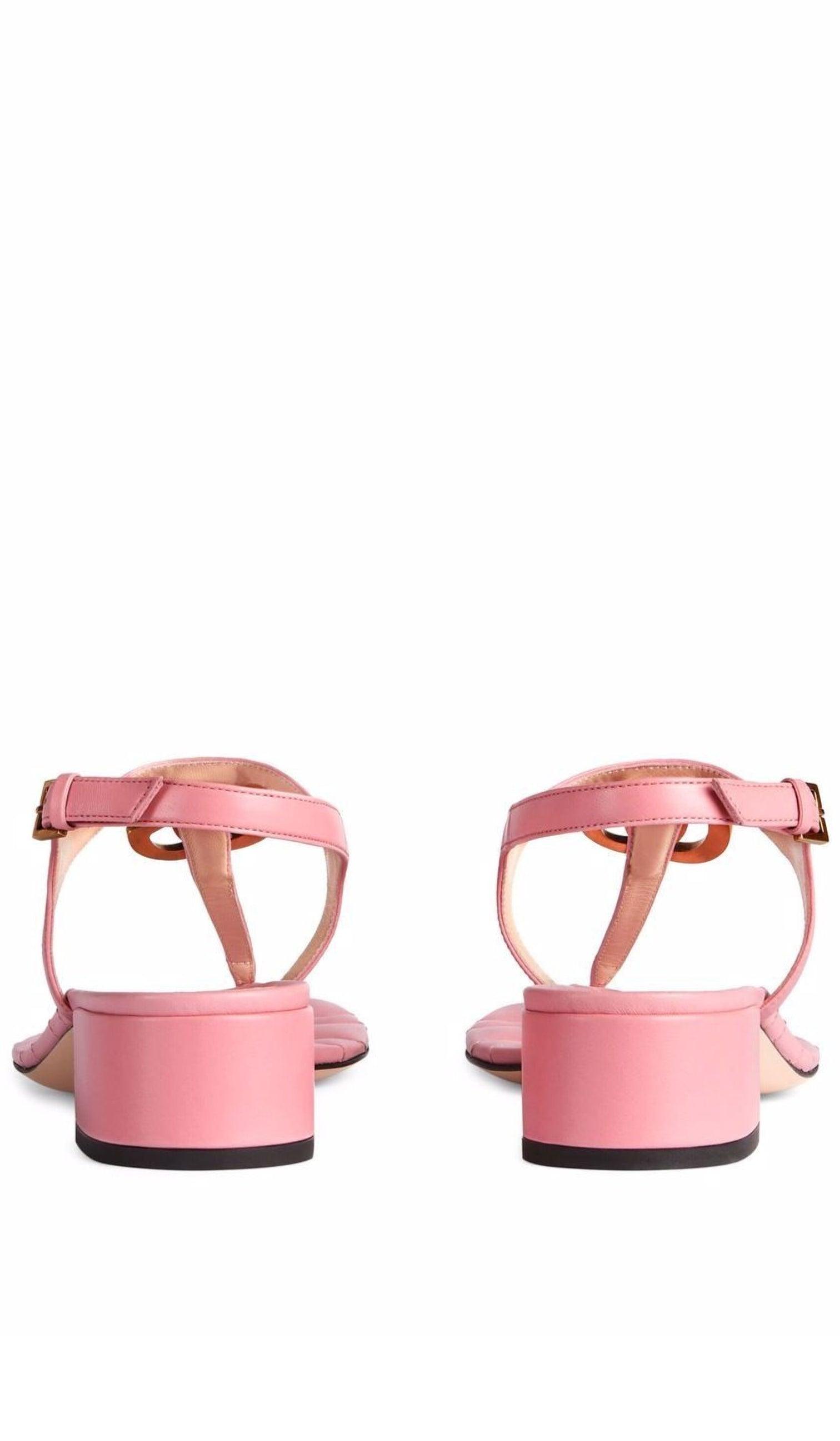  GucciDouble G Leather Sandals - Runway Catalog