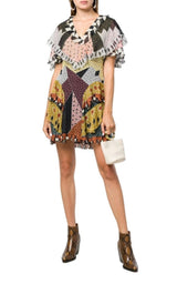  EtroGeometric Print Silk Dress - Runway Catalog