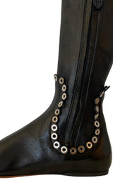 Over Knee Studded Flat Boots Alaïa