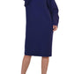 Purple Wool Midi Dolman Long Sleeve Dress Alaïa