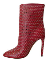 Studded Leather Ankle Boots Alaïa