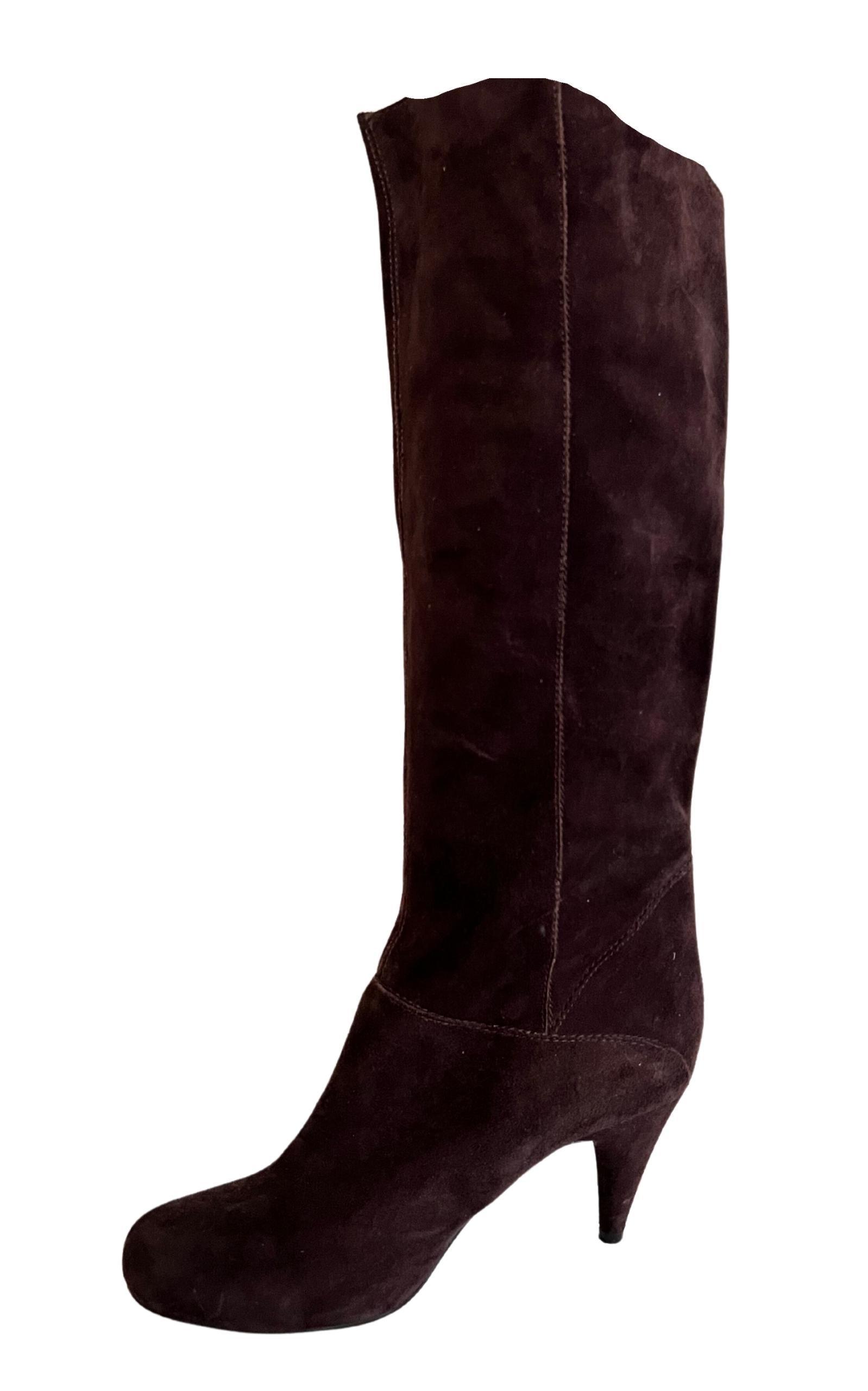 Knee High Brown Suede Boots ALDO