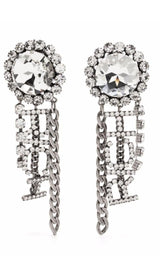 Crystal Chain Earrings Alessandra Rich