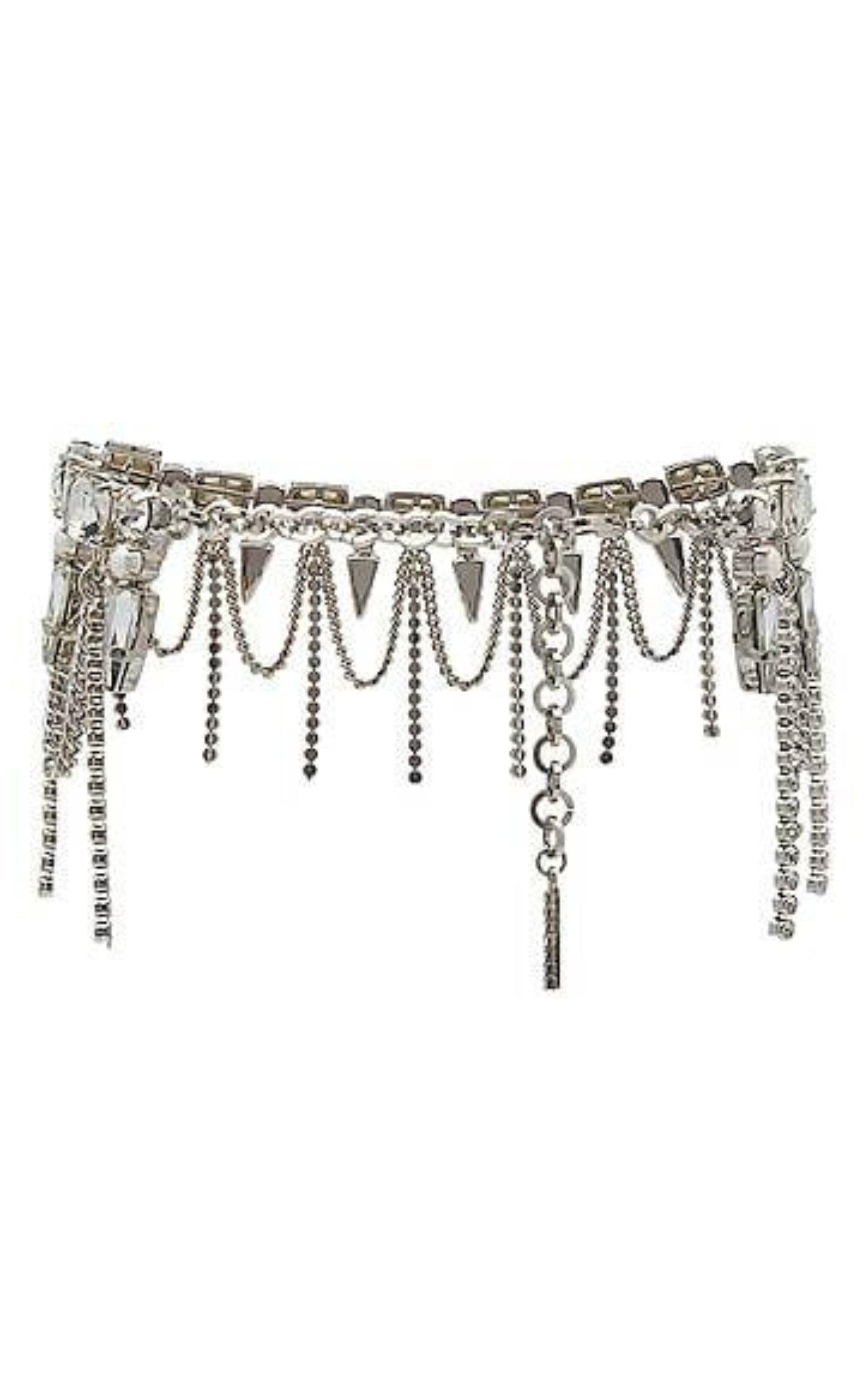 Crystal-Layered Chocker Necklace Alessandra Rich