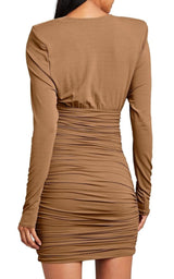 Draped Jersey Cowl Neck Mini Dress Alexandre Vauthier