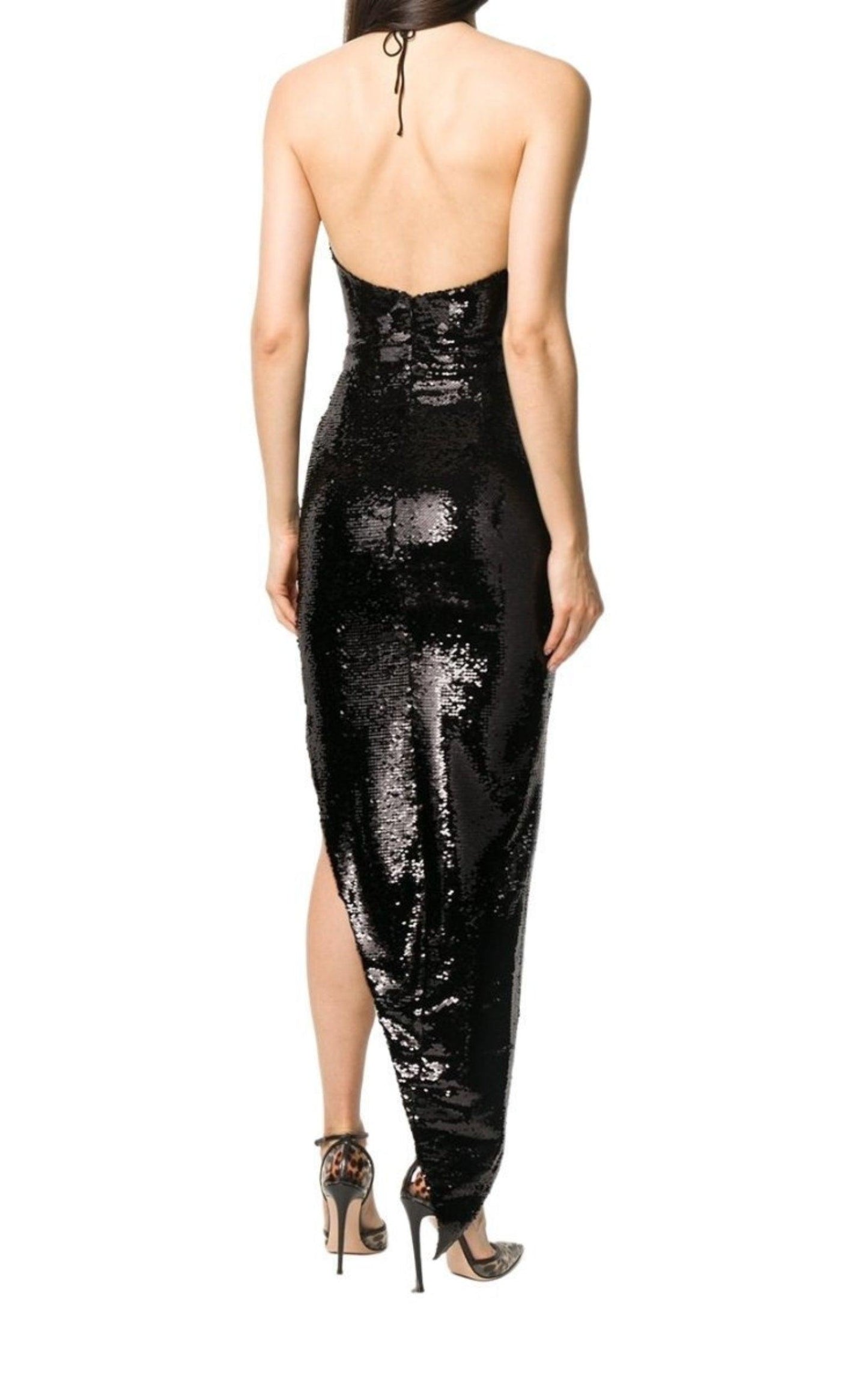 Sequin Embellished Asymmetric Dress Alexandre Vauthier