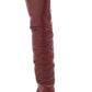 Amina Muaddi Olivia Burgundy Tall Leather Over The Knee Boots