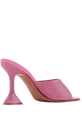 Pink Lupita Crystal Mules Amina Muaddi