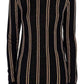 Black And Gold Striped Sweater Balmain