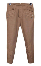 Brown Cropped Trousers Balmain