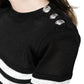 Crew Neck Stripe Long Sleeve Jumper Balmain