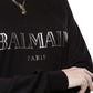 Crewneck Silver Logo Sweatshirt Balmain