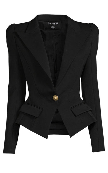 Flap-pockets Single-breasted Blazer Balmain