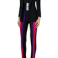 High Waist Ribbed Striped Pants Balmain