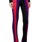 High Waist Ribbed Striped Pants Balmain