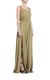 Light khaki Military Jumpsuit Balmain