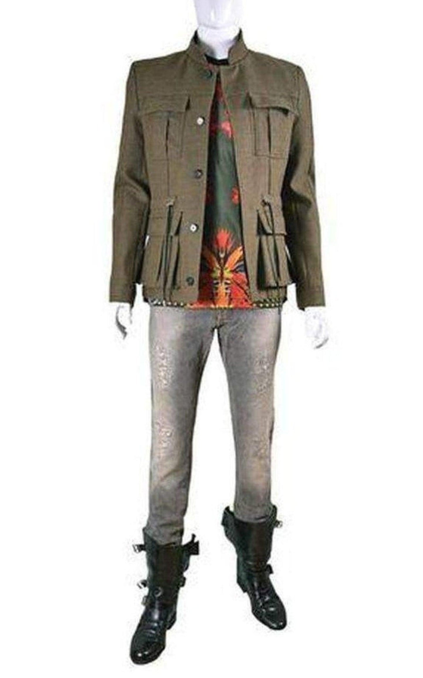 Military Green Wool Jacket Balmain