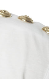 Printed Logo Sleeveless T-shirt Balmain