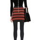 Striped Stretch-Knit Mini Skirt Balmain