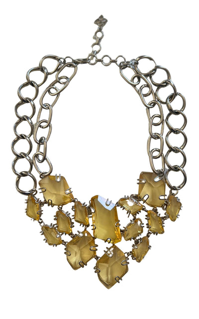 Abstract Stone Statement Necklace BCBGMAXAZRIA