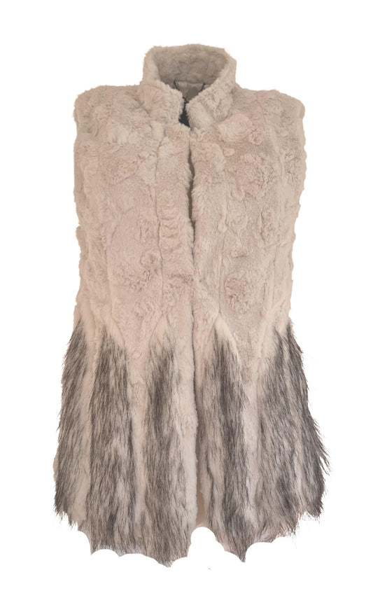 'Adler' Faux Fur Vest BCBGMAXAZRIA