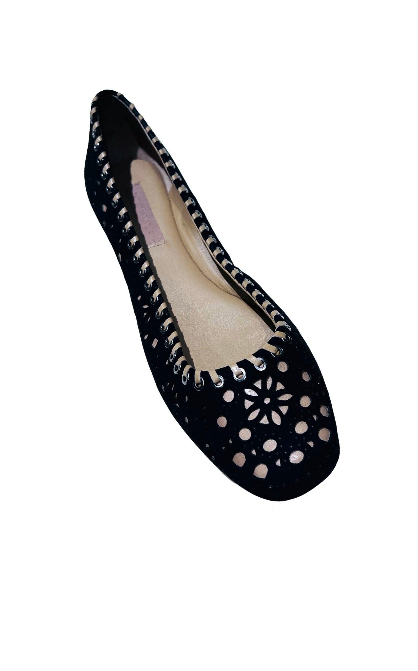 Black Suede Flats BCBGMAXAZRIA