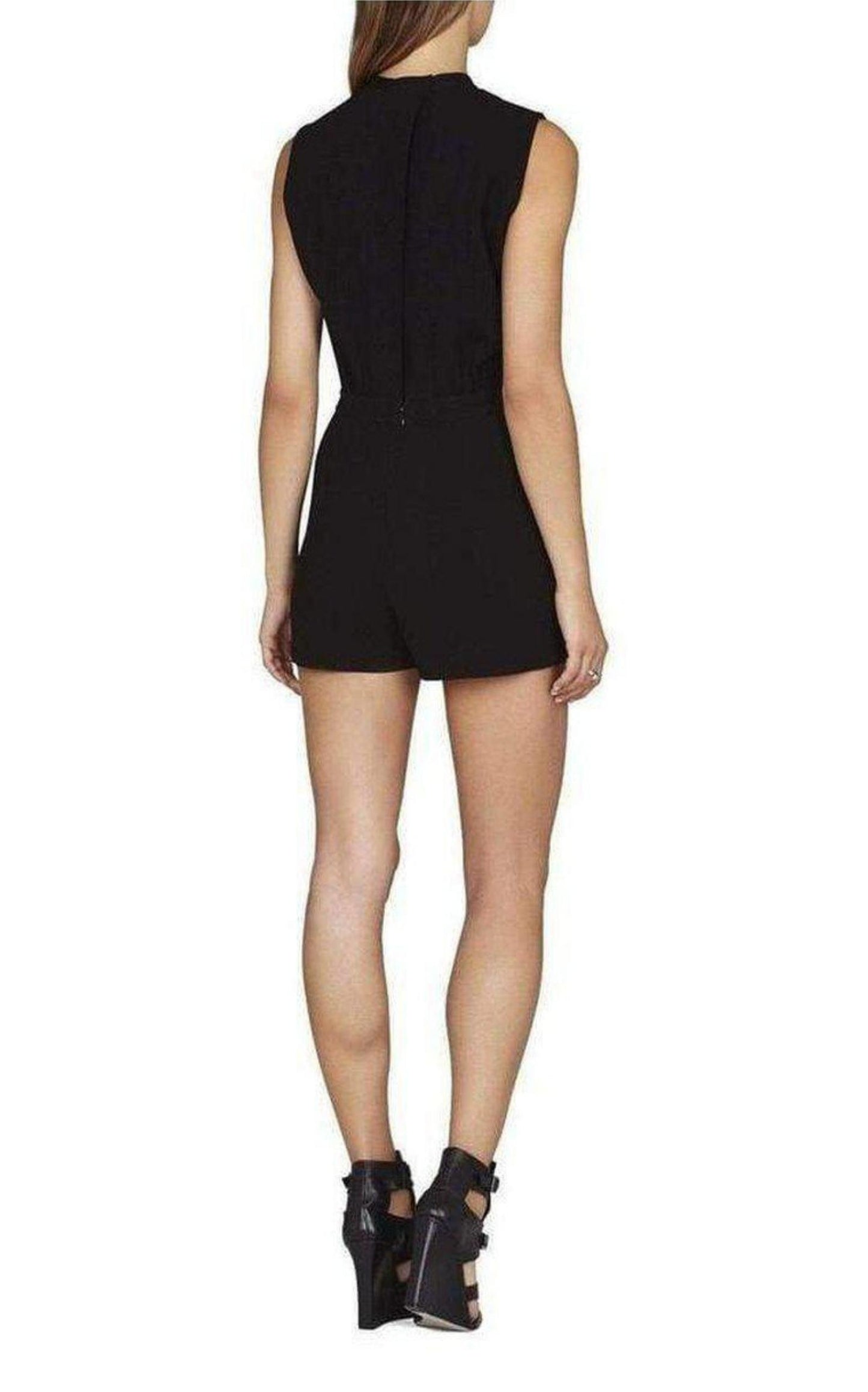 Brittany Jewelled Collar Romper BCBGMAXAZRIA