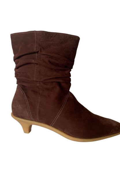 Brown Leather Boots BCBGMAXAZRIA