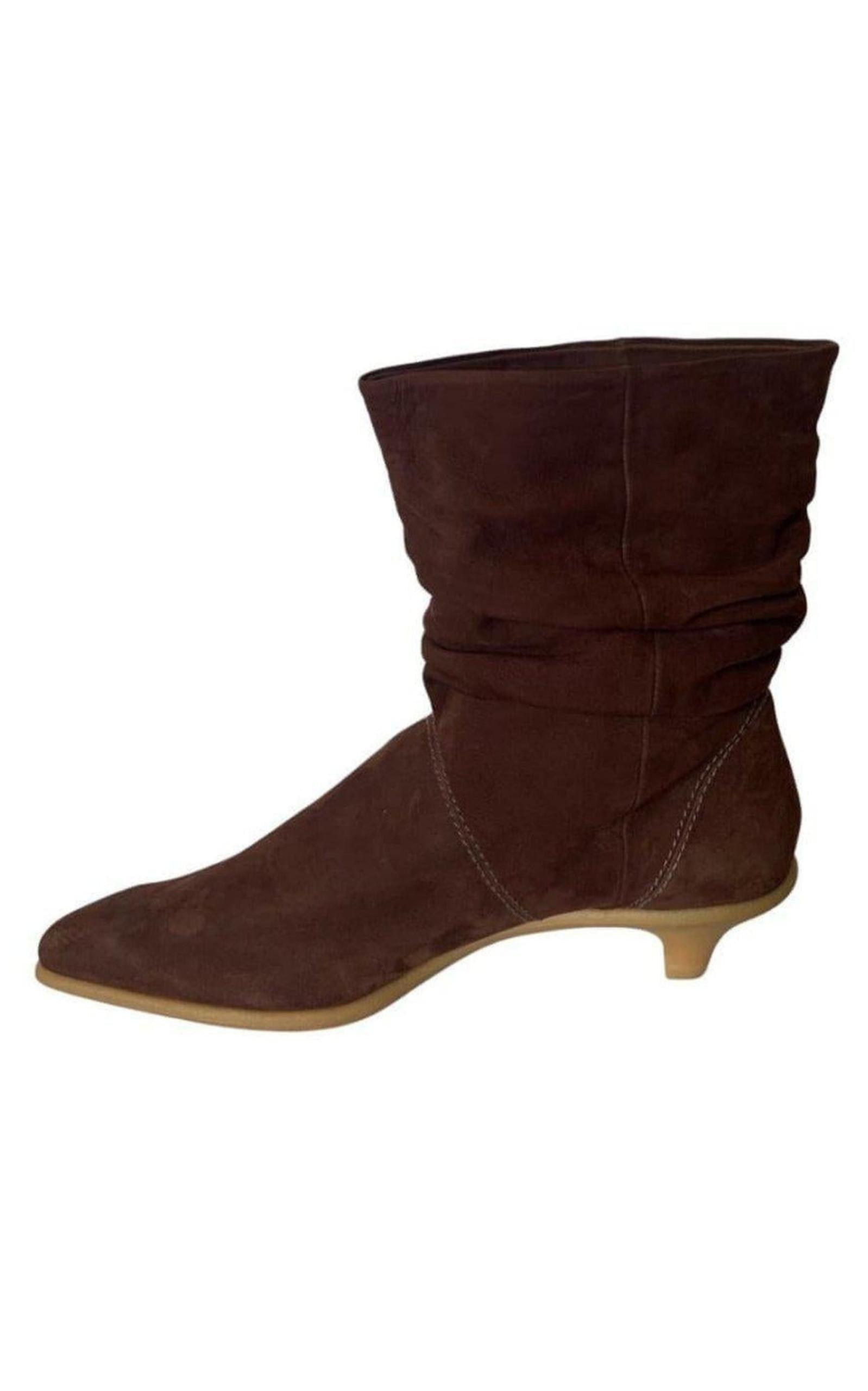 Brown Leather Boots BCBGMAXAZRIA