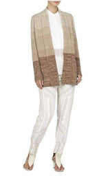 Cashmere Ginata Ombre Shawl Collar Cashmere Blend Cardigan BCBGMAXAZRIA