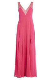 Embellished Plunging V-Neck Gown BCBGMAXAZRIA