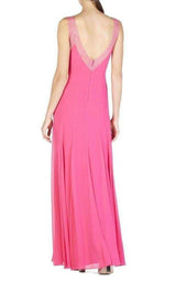 Embellished Plunging V-Neck Gown BCBGMAXAZRIA