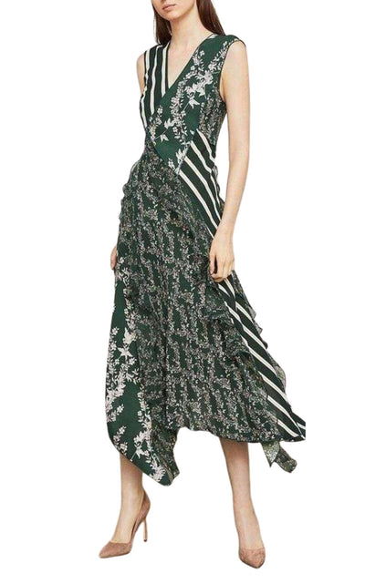 Floral Blooms Asymmetrical Dress BCBGMAXAZRIA