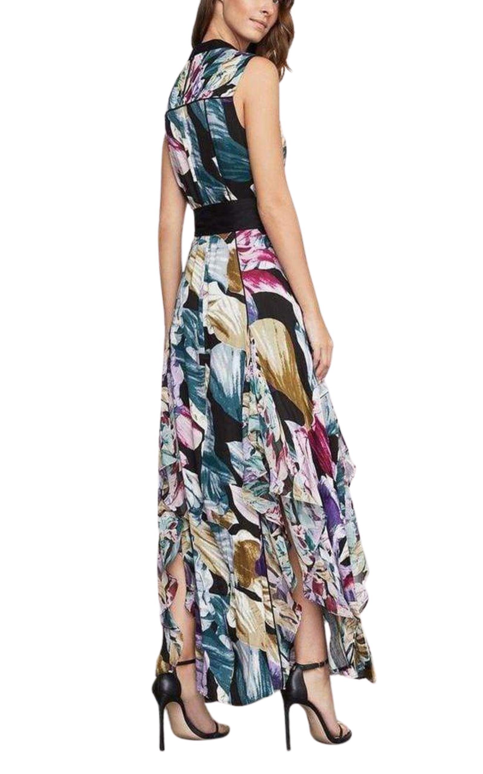 Floral Festive Maxi Dress BCBGMAXAZRIA