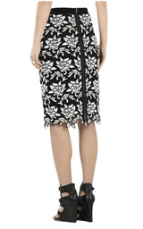 Floral Hem Pencil Skirt BCBGMAXAZRIA