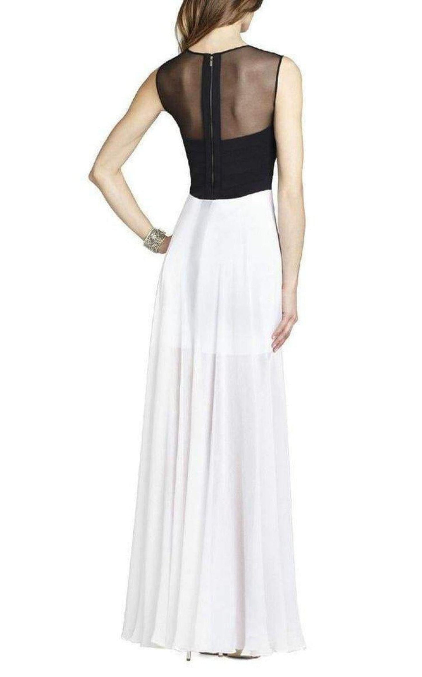 Giovanna Silk Blend Gown Dress BCBGMAXAZRIA