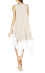 Handkerchief-hem Knit Dress BCBGMAXAZRIA