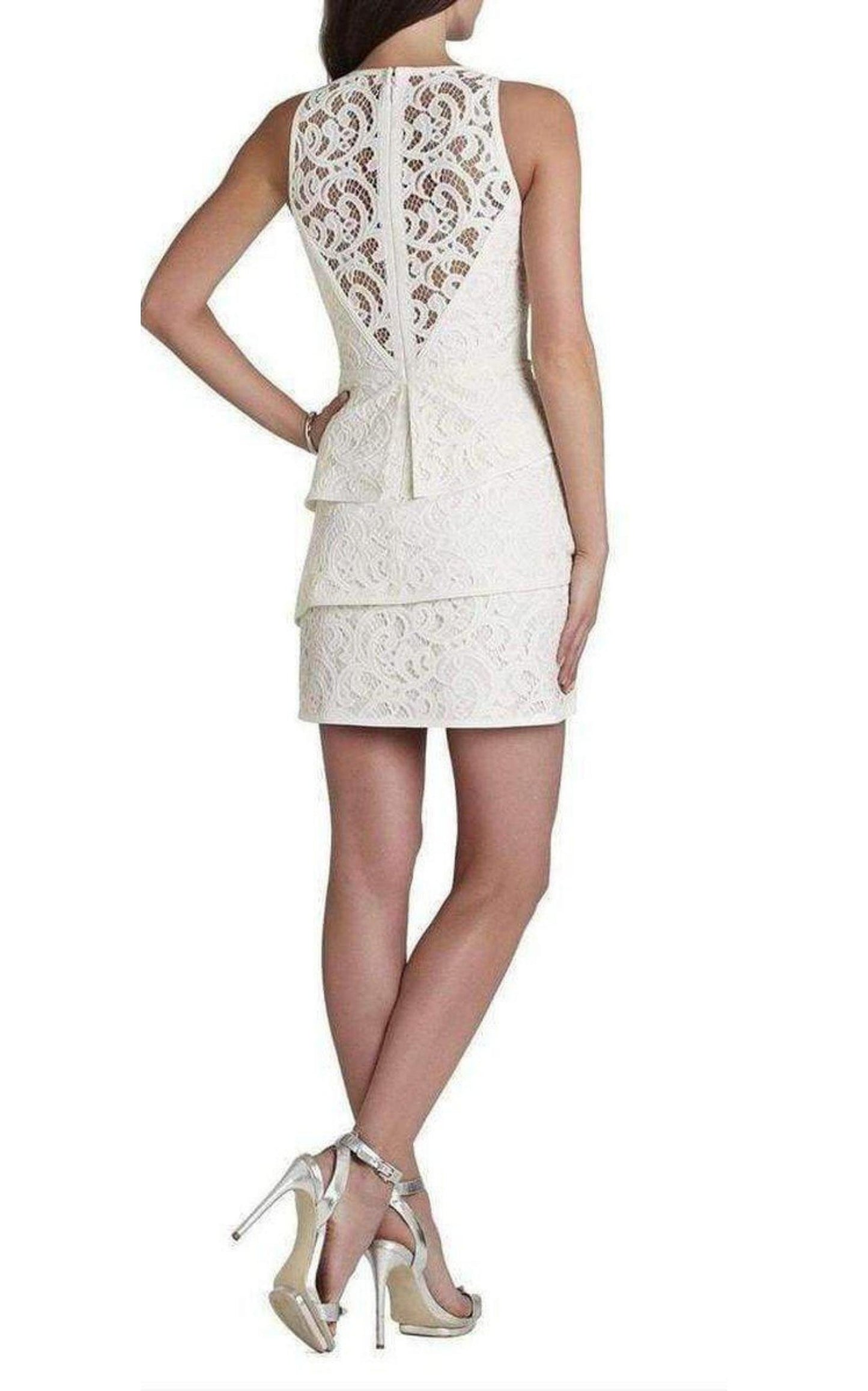 Hannah Engineered Lace Dress BCBGMAXAZRIA