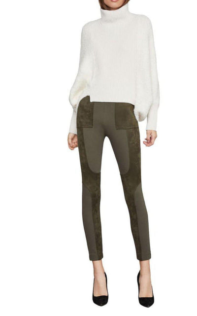 High-Low Turtleneck Merino Blend Sweater BCBGMAXAZRIA