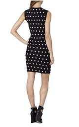 Jose Jacquard Cotton Blend Dress BCBGMAXAZRIA