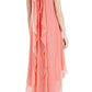 Kelsia Cascade Ruffle Halter Dress IQI66D43-6R3 BCBGMAXAZRIA