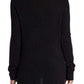 Keri Intarsia Studded Cashmere Blend Pullover BCBGMAXAZRIA