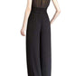 Kiara Black Silk Sleeveless Jumpsuit BCBGMAXAZRIA