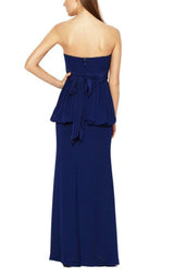 Ruella Strapless Peplum Gown BCBGMAXAZRIA