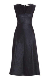 Runway Jacelyn Black V-Neck Dress BCBGMAXAZRIA